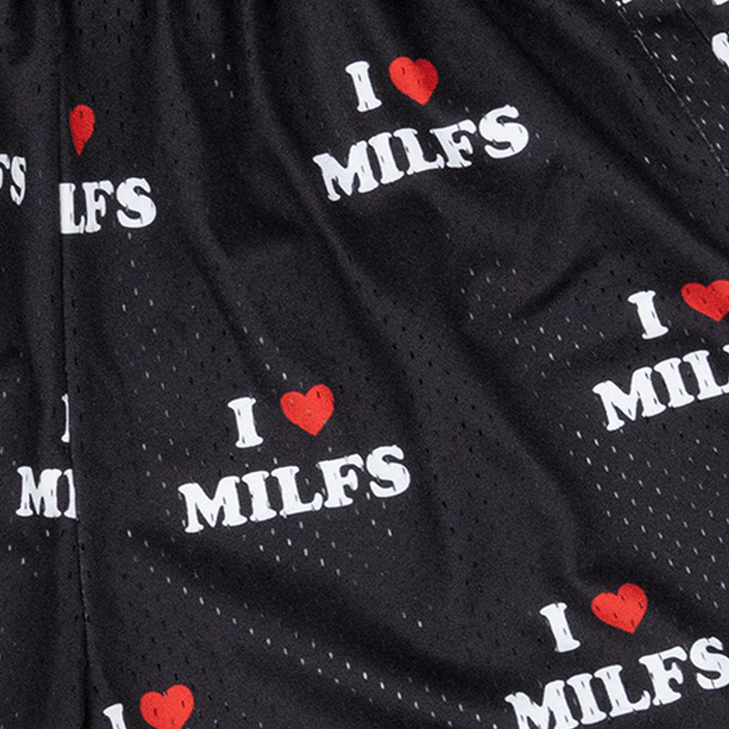 I <3 Milfs Shorts - Black - - MILFDAD