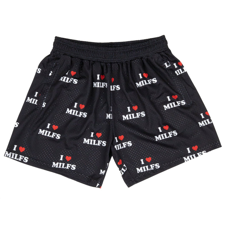 I <3 Milfs Shorts - Black - - MILFDAD
