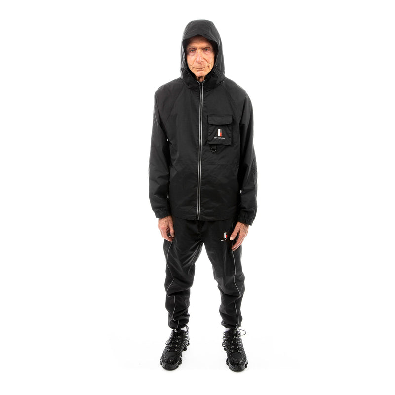 Hooded 3M Windbreaker - Black - - MILFDAD