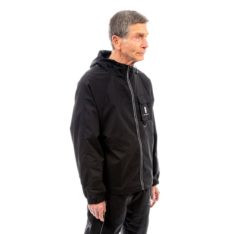 Hooded 3M Windbreaker - Black - - MILFDAD