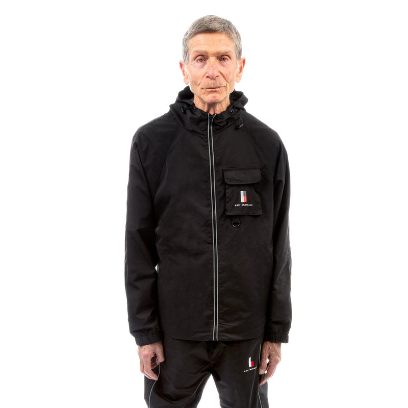 Hooded 3M Windbreaker - Black - - MILFDAD