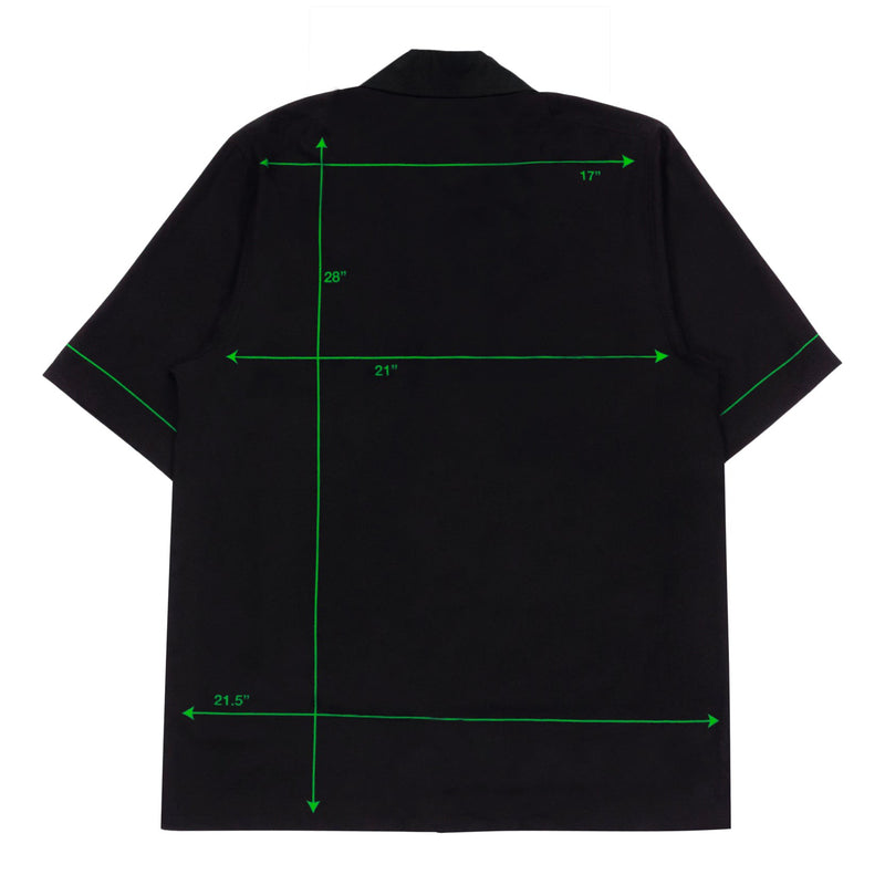 Diagram Button Shirt - Black / Green - - MILFDAD