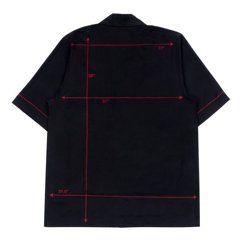 Diagram Button Shirt - Black / Red - - MILFDAD