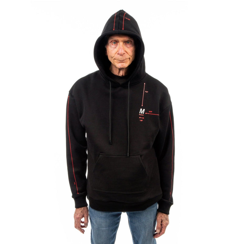 Diagram Hoodie - Black / Red - - MILFDAD