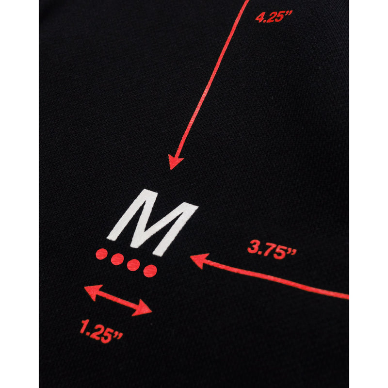 Diagram Hoodie - Black / Red - - MILFDAD
