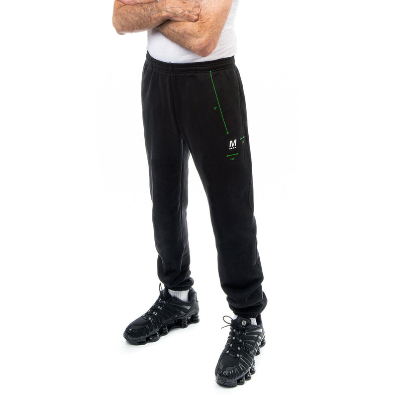Diagram Sweatpant - Black / Green - - MILFDAD