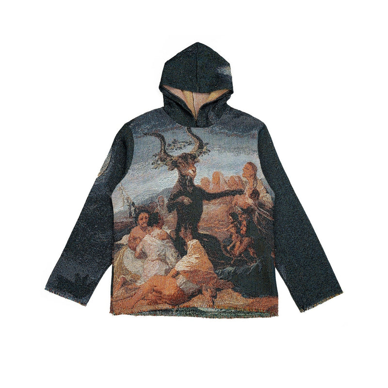 Witches’ Sabbath Goya Tapestry Hoodie - - MILFDAD