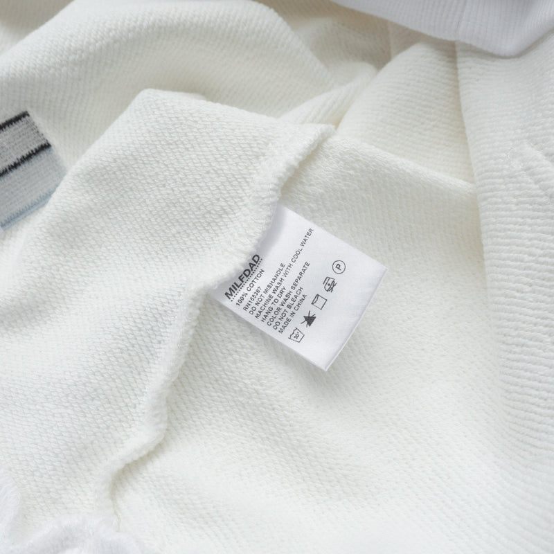 Milfdad Logo Hoodie - White - MILFDAD