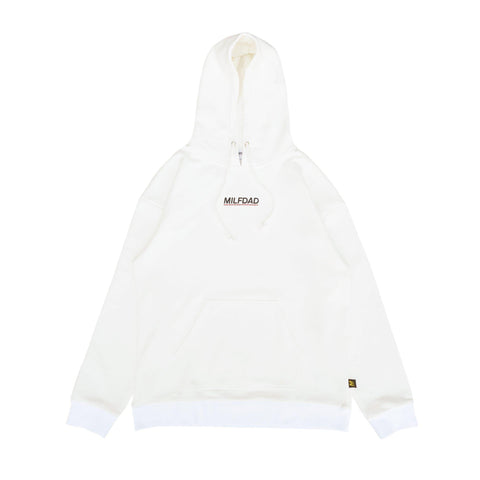 Milfdad Logo Hoodie - White