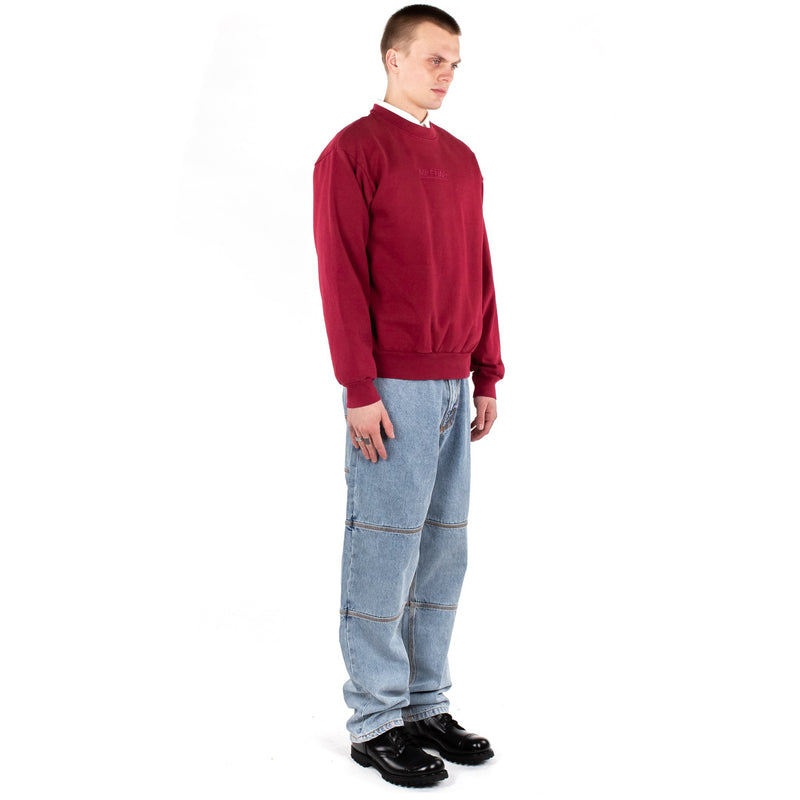 Tonal Embroidered Crewneck - Blood - - MILFDAD