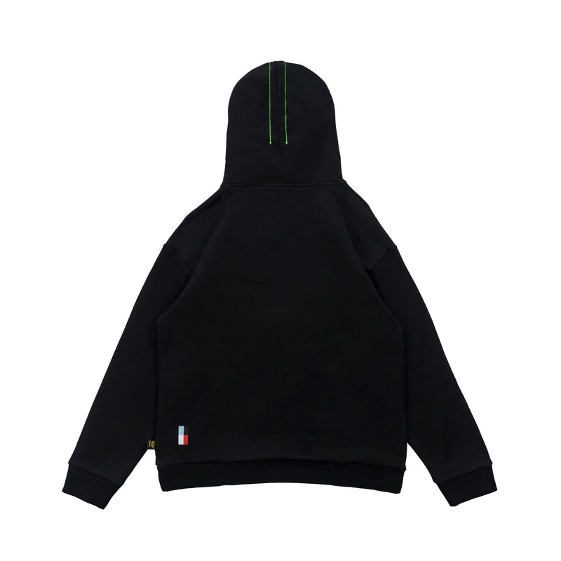 Diagram Hoodie - Black / Green - - MILFDAD