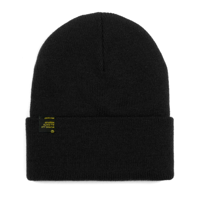 Metallic Script Logo Beanie - - MILFDAD