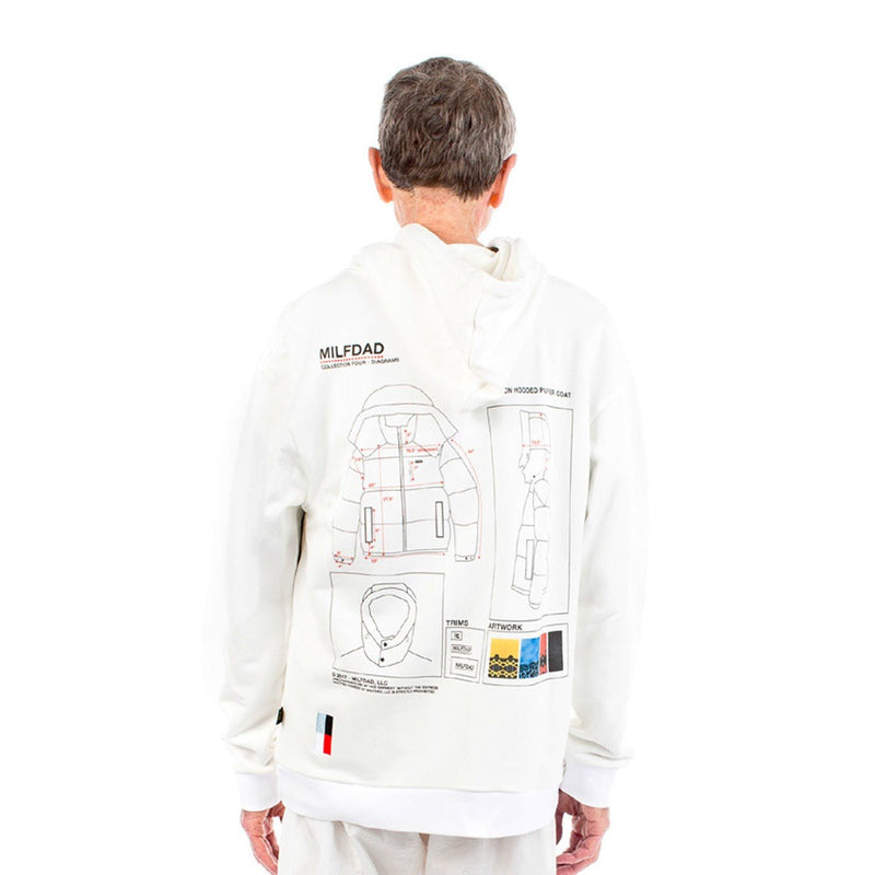 C4 Puffer Hoodie - White - - MILFDAD