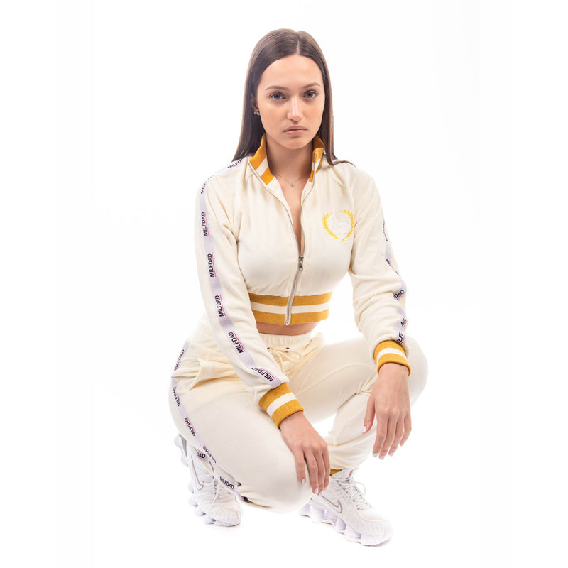 Velour Pant - Cream / Gold - - MILFDAD