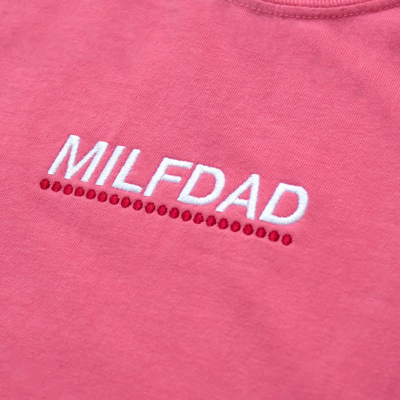 Embroidery Logo Tee - Pink - - MILFDAD