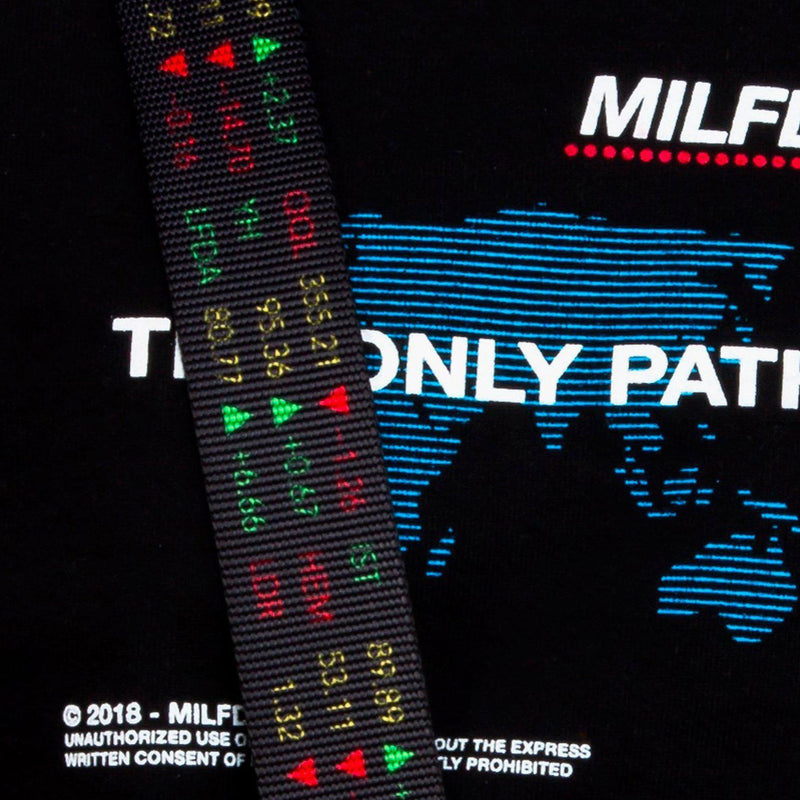 Stock Ticker Shoulder Bag - Black - MILFDAD