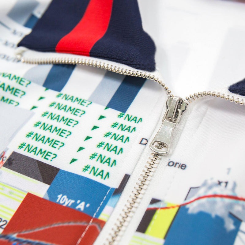 Track Jacket - Spreadsheet / White - MILFDAD