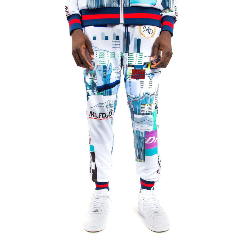 Track Pant - Spreadsheet / White - MILFDAD
