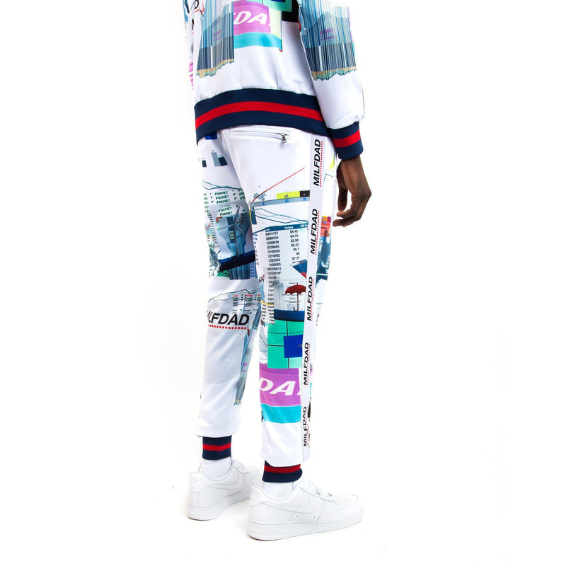Track Pant - Spreadsheet / White - MILFDAD