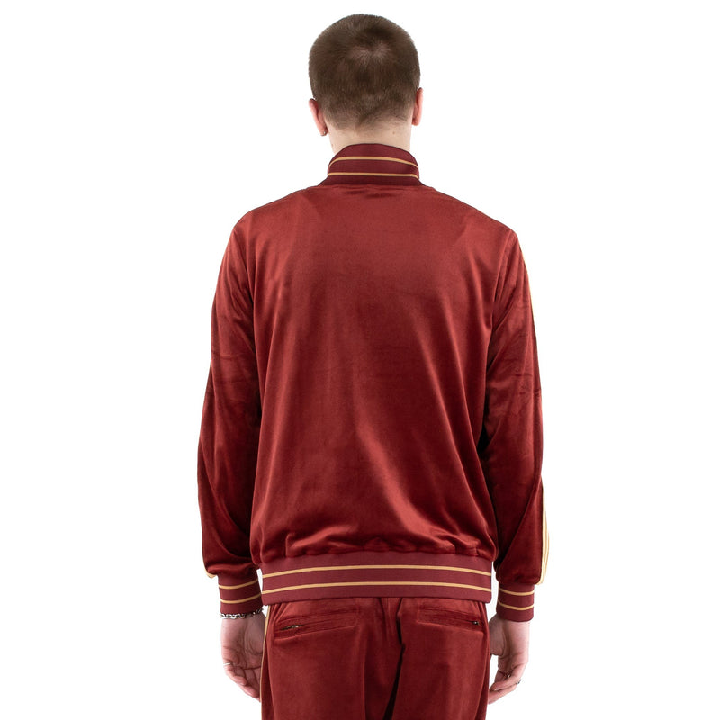 Velour Track Jacket - Ruby Red - - MILFDAD