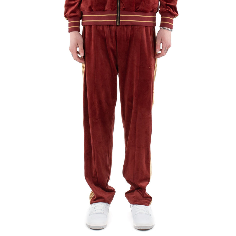 Velour Track Pants - Ruby Red - - MILFDAD