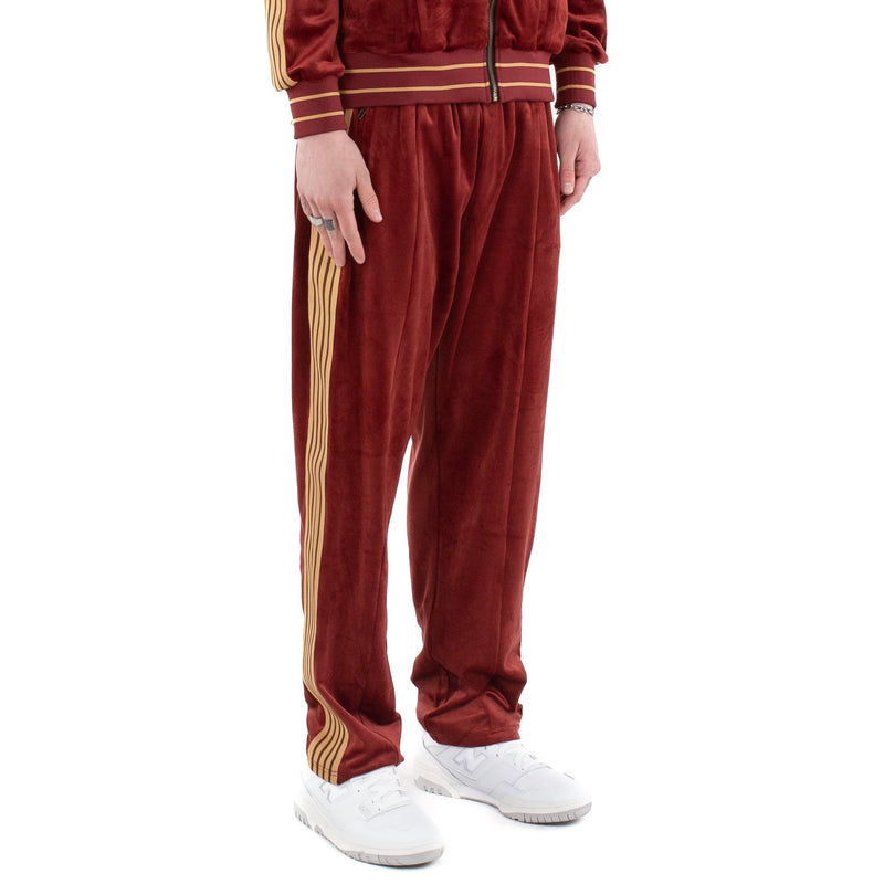 Velour Track Pants - Ruby Red - - MILFDAD